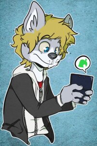 Rating: Safe Score: 0 Tags: animal_crossing anthro black_nose blonde_hair blue_eyes clothed clothing domestic_cat e621 electronics felid feline felis game_console hair macroator male mammal nintendo nintendo_3ds nintendo_ds_family simple_background solo speech_bubble User: bunchy7s