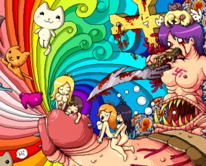 Rating: Explicit Score: 0 Tags: black_hair blonde_hair blood blood_from_eye blush bodily_fluids breasts brown_hair canid canine canis cross dialogue domestic_cat domestic_dog e621 english_text erection felid feline felis female fetus genitals gore grotesque group gynomorph hair human intersex lagomorph leporid male mammal nightmare_fuel nipples one_eye_closed open_mouth paul_robertson penis purple_hair rabbit rainbow spiked_penis spikes spikes_(anatomy) swastika text what what_has_art_done what_has_magic_done what_has_science_done what_in_the_fuck where_is_your_god_now why User: bunchy7s