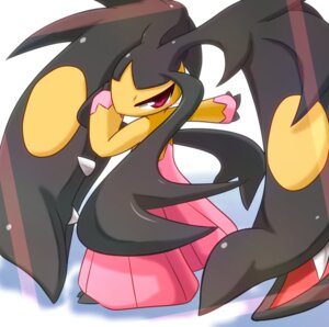 Rating: Safe Score: 0 Tags: ambiguous_gender e621 generation_6_pokemon hair_mouth kaceuth mega_evolution mega_mawile nintendo not_furry pokemon pokemon_(species) red_eyes sharp_teeth simple_background solo teeth User: bunchy7s