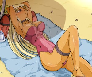 Rating: Questionable Score: 0 Tags: 474 accessory anthro beach beach_umbrella blonde_hair blush breasts brown_eyes brown_nose domestic_cat e621 felid feline felis female garter hair long_hair mammal on_towel outside parasol sand seaside solo towel User: bunchy7s