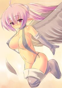 Rating: Questionable Score: 0 Tags: 1girls ahoge black_angel_(elona) blush boots breasts elbow_gloves elona female gloves kourourin large_breasts lulwy pink_eyes pink_hair rule34 sling_bikini solo swimsuit thighhighs tied_hair twintails wings User: bunchy7s