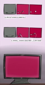 Rating: Safe Score: 0 Tags: 2013 :c >_< ambiguous_gender animate_inanimate bodily_fluids comic computer crying death dialogue digital_media_(artwork) e621 electronics empty_eyes english_text eyes_closed frown gradient_background grey_background grey_body group hi_res humor monitor not_furry open_mouth red_body sad simple_background speech_bubble syynx tears text white_background User: bunchy7s Rating: Safe Score: 0 Tags: 2013 :c >_< ambiguous_gender animate_inanimate bodily_fluids comic computer crying death dialogue digital_media_(artwork) e621 electronics empty_eyes english_text eyes_closed frown gradient_background grey_background grey_body group hi_res humor monitor not_furry open_mouth red_body sad simple_background speech_bubble syynx tears text white_background User: bunchy7s