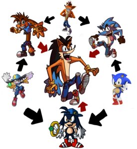 Rating: Safe Score: 0 Tags: activision anthro bandai_namco bandicoot classic_sonic classic_sonic_(universe) clothing crash_bandicoot crash_bandicoot_(series) crossover domestic_cat e621 eulipotyphlan european_hedgehog felid feline felis fusion green_eyes group hat headgear headwear hedgehog hexafusion hi_res klonoa klonoa_(series) male mammal marsupial mohawk official_art red_eyes reference_image sega simple_background sonic_the_hedgehog sonic_the_hedgehog_(series) tongue tongue_out unknown_artist white_background yellow_eyes User: bunchy7s