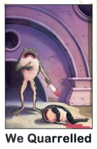 Rating: Questionable Score: 0 Tags: amphibian anthro bad_metadata blood bodily_fluids dagger death detailed detailed_background duo e621 english_text frog hi_res holding_melee_weapon holding_object holding_sword holding_weapon jim_woodring killing male melee_weapon missing_sample stab sword text toony weapon what User: bunchy7s Rating: Questionable Score: 0 Tags: amphibian anthro bad_metadata blood bodily_fluids dagger death detailed detailed_background duo e621 english_text frog hi_res holding_melee_weapon holding_object holding_sword holding_weapon jim_woodring killing male melee_weapon missing_sample stab sword text toony weapon what User: bunchy7s
