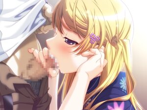 Rating: Explicit Score: 0 Tags: blonde_hair blush censored cum cum_in_mouth fellatio female game_cg hair kimono oral purple_eyes rule34 swindle User: bunchy7s