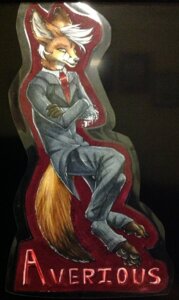 Rating: Safe Score: 0 Tags: 2013 accessory anthro averious canid canine character_badge_(artwork) clothed clothing crossed_arms e621 fennec_fox fox fully_clothed hair hi_res male mammal marker_(artwork) necktie piercing solo suit syl_(artist) traditional_media_(artwork) true_fox white_hair yellow_eyes User: bunchy7s