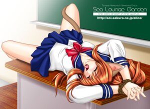 Rating: Explicit Score: 0 Tags: animal_ears arms_up bondage cat_ears classroom desk female glasses lying_on_desk missionary_position on_back on_desk red_hair rule34 school school_uniform sea_lounge_garden serafuku tail tomoya_kankurou User: bunchy7s
