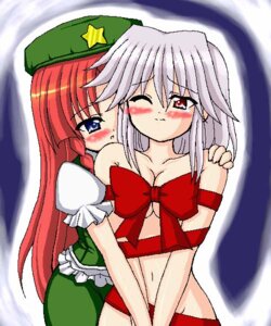 Rating: Explicit Score: 0 Tags: 2girls blush bondage clothes color female female_only front_view hair hong_meiling long_hair multiple_females multiple_girls naked_ribbon ribbon rule34 sakuya_izayoi the_embodiment_of_scarlet_devil touhou wink yuri User: bunchy7s