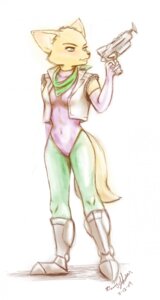 Rating: Safe Score: 0 Tags: anthro canid canine clothing e621 fara_phoenix female fox gun hi_res mammal nintendo ranged_weapon solo star_fox the_blue_vixen weapon User: bunchy7s