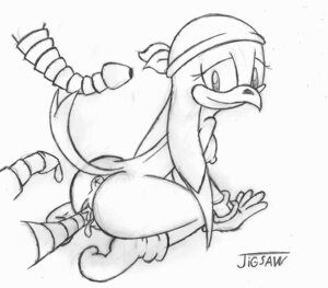 Rating: Explicit Score: 0 Tags: anthro anus avian beak bent_over bird black_and_white breasts clothing consentacles e621 female genitals hirundinid jigsaw_(artist) kerchief monochrome nipples non-mammal_breasts non-mammal_nipples oscine passerine sega side_boob simple_background sketch solo sonic_riders sonic_the_hedgehog_(series) swallow_(bird) tail tentacles vaginal vulva wave_the_swallow white_background User: bunchy7s