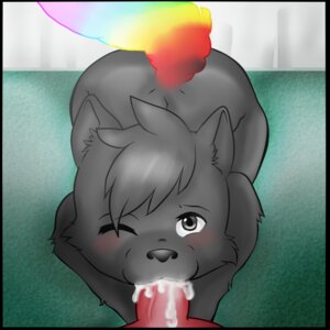 Rating: Explicit Score: 0 Tags: 1:1 ambiguous_gender anthro black_border blush bodily_fluids border canid canine canis cum cum_in_mouth cum_inside duo e621 erection fellatio first_person_view genital_fluids genitals inazuma_okami looking_at_viewer male mammal multicolored_tail nude one_eye_closed oral oral_penetration penetration penile penis rainbow_tail sailorsyaoran sex tail wolf User: bunchy7s