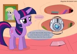 Rating: Safe Score: 0 Tags: 1_eye artificial_intelligence big_eyes black_body blue_eyes blue_speech_bubble blue_text book colored crossover derp_eyes derpy_hooves_(mlp) dialogue diegotan digital_media_(artwork) duo e621 english_text equid equine feathered_wings feathers female feral flat_colors floating friendship_is_magic fur grey_body grey_fur hair hasbro hi_res horn library machiavelli machine male_non-humanoid_machine mammal mane metallic_body multicolored_body multicolored_hair my_little_pony mythological_creature mythological_equine mythology non-humanoid_machine orb_robot outline paper pegasus personality_core_(portal) photo picture_frame portal_(series) portrait_(object) purple_body purple_eyes purple_fur purple_hair purple_skin purple_speech_bubble purple_text robot text toony twilight_sparkle_(mlp) two_tone_hair unicorn url valve valve_corporation wall_art wheatley white_body wings User: bunchy7s