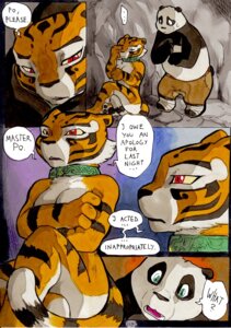 Rating: Questionable Score: 0 Tags: 2013 anthro bear better_late_than_never breasts cleavage clothed clothing collar comic daigaijin dialogue dreamworks duo e621 ellipsis english_text felid female giant_panda green_eyes kung_fu_panda male mammal master_po_ping master_tigress nude pantherine red_eyes sitting slightly_chubby tail text tiger User: bunchy7s