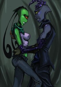Rating: Safe Score: 0 Tags: alien alien_humanoid antennae_(anatomy) brown_eyes coco_(thetallestcoco) dark duo e621 fan_character female green_body green_skin grey_body grey_skin horn horned_humanoid hug humanoid invader_zim irken jeriko_(uppertorso) male male/female nickelodeon orange_eyes pak sad scar serious uppertorso vortian yellow_eyes User: bunchy7s
