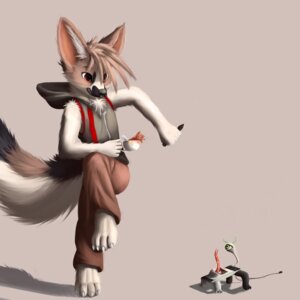 Rating: Safe Score: 0 Tags: 1:1 anthro barefoot beverage black_nose canid canine clothing container cup digital_media_(artwork) drawing_tablet duo e621 feet fluffy fluffy_tail food fox grey_background hair hi_res kilrushi male mammal monster pen red_eyes simple_background startled tail tea tea_cup User: bunchy7s
