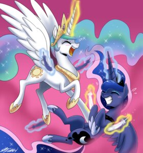 Rating: Safe Score: 0 Tags: 2014 blue_body blue_fur blue_hair blush cutie_mark duo e621 equid equine eyes_closed feathered_wings feathers female feral flying friendship_is_magic fur grin hair happy hasbro horn john_joseco laugh levitation loose_feather magic mammal multicolored_hair my_little_pony mythological_creature mythological_equine mythology open_mouth princess princess_celestia_(mlp) princess_luna_(mlp) royalty smile spread_wings teeth tickle_fight tickling white_body white_fur winged_unicorn wings User: bunchy7s