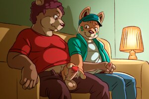 Rating: Explicit Score: 0 Tags: 2013 3:2 anthro balls bodily_fluids bottomwear brown_body brown_fur canid canine canis clothed clothing cum domestic_dog duo e621 erection foreskin fur furniture genital_fluids genitals humanoid_genitalia humanoid_penis inside lamp looking_at_genitalia looking_at_penis male male/male mammal mutual_masturbation open_bottomwear open_clothing open_pants pants penis penis_poking_out pose precum pubes seaside_(artist) shiba_inu sitting slightly_chubby sofa spitz ying_(seaside) User: bunchy7s