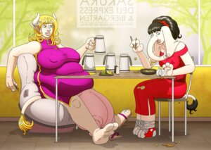 Rating: Questionable Score: 0 Tags: accessory anthro asian_clothing big_breasts bovid bovine bow_(feature) bow_accessory bow_ribbon breasts breasts_and_teats chinese_clothing chinese_dress chopsticks clothing dress duo e621 east_asian_clothing eating elephant elephantid female food footwear furniture geta hair_accessory hair_bow hair_ribbon headband huge_breasts japanese_clothing lacing mammal nipple_outline obese overweight proboscidean proboscis_(anatomy) ribbons sandals shoes sitting sneakers solient table tail tail_tuft teats transformation trunk_(anatomy) tuft udders User: bunchy7s