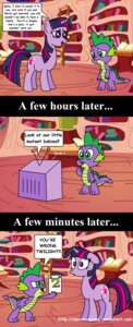 Rating: Safe Score: 0 Tags: absurd_res aleximusprime comic crossover dialogue dialogue_box directional_arrow dragon dreamworks e621 electronics english_text equid equine female feral friendship_is_magic fur green_eyes hair hasbro hi_res holding_object horn male mammal multicolored_hair my_little_pony mythological_creature mythological_equine mythological_scalie mythology name_drop name_in_dialogue number parody polygonal_speech_bubble purple_body purple_eyes purple_fur purple_hair scalie shrek_(series) species_in_dialogue speech_bubble spike_(mlp) tail television text time_card twilight_sparkle_(mlp) two_tone_hair unicorn url what User: bunchy7s