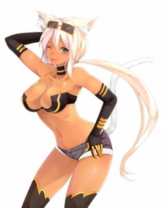 Rating: Questionable Score: 0 Tags: animal_humanoid armwear big_breasts black_clothing black_gloves black_handwear black_legwear bottomwear breasts choker cleavage clothed clothing dark_body dark_skin e621 elbow_gloves eyewear female gloves grey_eyes grey_hair hair hand_behind_head handwear hi_res humanoid jewelry kaiten_muten-maru legwear lips long_hair looking_at_viewer mammal necklace one_eye_closed settyaro shamu_meruruusa shorts simple_background smile solo sunglasses tail thigh_highs white_background white_hair wink User: bunchy7s