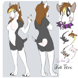 Rating: Safe Score: 0 Tags: 1:1 anthro breasts bull_terrier butt canid canine canis claws collar derp_eyes domestic_dog e621 female hair happy hunting_dog mammal model_sheet multicolored_hair nude raised_arm sirod smile solo terrier tongue two_tone_hair User: bunchy7s