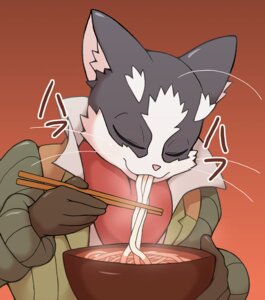 Rating: Safe Score: 0 Tags: :3 anthro chopsticks clothing digital_media_(artwork) e621 eating felid food half-length_portrait japanese_text kori-nio log_horizon male mammal noodles nyanta pink_nose portrait simple_background solo text translated whiskers User: bunchy7s Rating: Safe Score: 0 Tags: :3 anthro chopsticks clothing digital_media_(artwork) e621 eating felid food half-length_portrait japanese_text kori-nio log_horizon male mammal noodles nyanta pink_nose portrait simple_background solo text translated whiskers User: bunchy7s