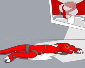 Rating: Explicit Score: 0 Tags: bandai_namco blush bodily_fluids claws cum cum_pool digimon digimon_(species) digital_media_(artwork) dragon e621 erection genital_fluids genitals guilmon hector21314 hi_res male masturbation mythological_creature mythological_scalie mythology nude penile penile_masturbation penis reptile scalie solo tail yellow_eyes User: bunchy7s