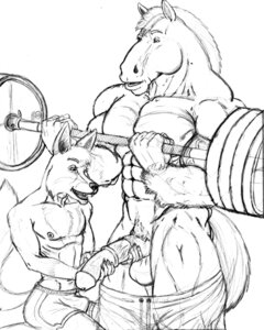 Rating: Explicit Score: 0 Tags: 4:5 abs animal_genitalia animal_penis anthro athletic balls barbell big_muscles big_penis bottomwear bottomwear_down bulge canid canine clothed clothing duo e621 equid equine equine_genitalia equine_penis erection exercise fox genitals hand_on_penis holding_another's_penis holding_object holding_penis horse larger_male looking_at_genitalia looking_at_penis male male/male mammal monochrome muscular muscular_male partially_clothed pecs penis shorts shorts_down size_difference smaller_male sudonym tail topless topless_anthro topless_male weightlifting workout User: bunchy7s