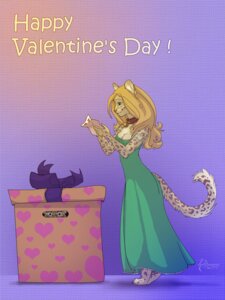 Rating: Safe Score: 0 Tags: 3:4 anthro dandelion_(wesha) e621 eyewear felid female gift glasses holidays koul leopard mammal pantherine smile solo tail valentine's_day User: bunchy7s