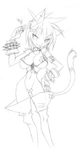 Rating: Questionable Score: 0 Tags: anthro breasts collar domestic_cat e621 felid feline felis female mammal monochrome solo tail tape unknown_artist User: bunchy7s