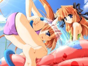 Rating: Explicit Score: 0 Tags: ass bent_over blue_eyes casual_one-piece_swimsuit chainlink_fence female female_only fence game_cg hair_ribbon hose multiple_females multiple_girls niji_no_kanata_ni one-piece_swimsuit orange_hair ribbon rule34 sunbeam sunlight swimsuit tied_hair trefoil twintails wading_pool User: bunchy7s