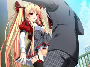 Rating: Explicit Score: 0 Tags: 1boy 1girls blonde_hair bloody_rondo censored clothed female game_cg garter_belt luna_freed_queen male red_eyes rule34 sakaki_maki sex skirt skirt_lift thighhighs tied_hair twintails User: bunchy7s