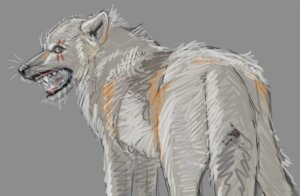 Rating: Safe Score: 0 Tags: ambiguous_gender canid canine canis detailed e621 feral gdane grey_background looking_back mammal nude quadruped realistic simple_background solo tail wolf User: bunchy7s