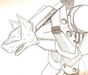Rating: Safe Score: 0 Tags: ambiguous_gender black_and_white canid canine canis e621 machine mammal monochrome robot sammim123 sketch solo teeth wolf User: bunchy7s