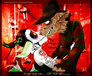 Rating: Questionable Score: 0 Tags: alternative_fashion anthro bodily_fluids bonez demon dragon duo e621 family_guy freddy_krueger glamfur goth horn kissing male mythological_creature mythological_scalie mythology nightmare_on_elm_street scalie scared stewie_griffin tattoo tears User: bunchy7s