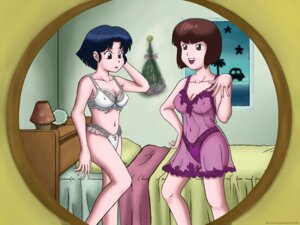 Rating: Questionable Score: 0 Tags: akane_tendo bed blue_hair bra breasts brown_hair female female_only grandchaossr lingerie multiple_females multiple_girls nabiki_tendo negligee panties ranma_1/2 rule34 short_hair sisters small_breasts tagme User: bunchy7s