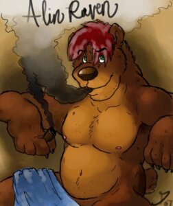 Rating: Safe Score: 0 Tags: 2012 alin_raven anthro bear biceps brown_bear brown_body brown_fur cigar claws dramamine e621 english_text fur green_eyes grizzly_bear hair looking_at_viewer male mammal muscular muscular_anthro muscular_male nipples nude paws pecs red_hair slightly_chubby smoke smoking solo text ursine User: bunchy7s