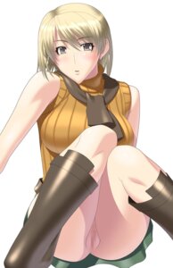 Rating: Explicit Score: 0 Tags: ashley_graham ashley_graham_(brooke_elizabeth_mathieson) biohazard blonde_hair bob_cut boots breasts brown_eyes censored female female_only human kansuke no_panties pussy resident_evil resident_evil_4 rule34 sitting skirt sleeveless sleeveless_turtleneck solo sweater turtleneck User: bunchy7s