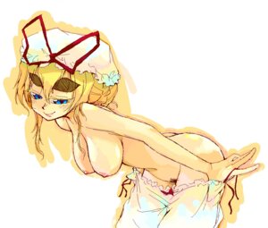 Rating: Questionable Score: 0 Tags: ass blonde_hair bloomers bloomers_(victorian) blue_eyes breasts eyebrows female hands hanging_breasts hat huge_breasts large_breasts lips nipples nude oekaki pubic_hair raina rule34 sketch smile solo topless touhou undressing yukari_yakumo User: bunchy7s