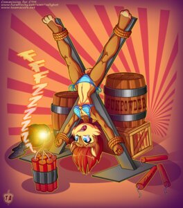 Rating: Safe Score: 0 Tags: 2013 anthro archie_comics barrel bikini blue_eyes bondage_furniture bound box breasts brown_body brown_fur brown_skin chipmunk cleavage clothed clothing container digital_media_(artwork) dynamite e621 english_text explosives female fire fur ground_squirrel gunpowder hair imminent_death mammal open_mouth panties red_hair rodent rope saint_andrew's_cross sally_acorn sallyhot sciurid sega solo sonic_the_hedgehog_(archie) sonic_the_hedgehog_(comics) sonic_the_hedgehog_(series) spread_eagle submissive submissive_female swimwear teamacorn text tight_clothing two-piece_swimsuit underwear upside_down url yellow_body yellow_skin User: bunchy7s