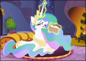 Rating: Safe Score: 0 Tags: cake cutie_mark dessert e621 eating equid equine feathered_wings feathers female feral food friendship_is_magic hasbro hi_res horn icelion87 mammal my_little_pony mythological_creature mythological_equine mythology princess_celestia_(mlp) solo white_body white_feathers winged_unicorn wings User: bunchy7s