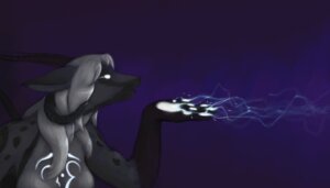 Rating: Safe Score: 0 Tags: 7:4 alien anthro back_tentacles black_body black_fur black_nose blue_background breasts canid canine dragon e621 female fox fur furred_dragon furred_scalie gloves_(marking) glowing glowing_eyes grey_body grey_fur hair horn hybrid ipoke magic mammal markings medium_breasts mythological_creature mythological_scalie mythology nude paws scalie simple_background solo spots spotted_body spotted_fur starling_(snowrose) tentacles unknown_species white_hair User: bunchy7s