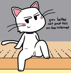Rating: Explicit Score: 0 Tags: anthro collar digital_media_(artwork) domestic_cat e621 english_text felid feline felis female genitals guilty irony mammal pronista sam_(pronista) solo text vulva User: bunchy7s Rating: Explicit Score: 0 Tags: anthro collar digital_media_(artwork) domestic_cat e621 english_text felid feline felis female genitals guilty irony mammal pronista sam_(pronista) solo text vulva User: bunchy7s