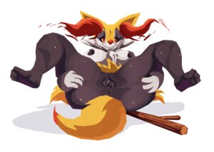 Rating: Explicit Score: 0 Tags: 3_toes anthro anus biped braixen breasts butt butt_grab canid canine e621 feet female fur generation_6_pokemon genitals hand_on_butt inner_ear_fluff lying mammal nintendo on_back pokemon pokemon_(species) presenting presenting_hindquarters red_eyes red_nose riendonut simple_background solo stick toes tuft vulva white_background User: bunchy7s