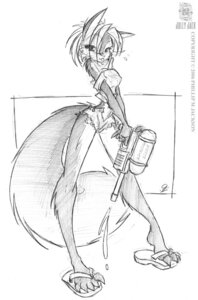 Rating: Questionable Score: 0 Tags: 2006 anthro arms_together bottomwear clothed clothing conditional_dnp denim denim_clothing e621 eurasian_red_squirrel extended_arms female flip_flops footwear fur graphite_(artwork) greyscale hair hands_together holding_object holding_toy holding_toy_gun jollyjack looking_at_viewer mammal monochrome off_shoulder open_bottomwear open_clothing open_pants pants rodent sandals scarlet_(sequential_art) sciurid sequential_art shoes shorts sketch skimpy solo standing tail tiptoes tongue tongue_out toy toy_gun traditional_media_(artwork) tree_squirrel water_gun User: bunchy7s