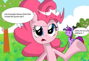 Rating: Safe Score: 0 Tags: 2013 blue_eyes breaking_the_fourth_wall cloud dialogue duo e621 earth_pony english_text equid equine feathered_wings feathers female flower friendship_is_magic fur grass hair hasbro heart_symbol heart_tree horn horse looking_at_viewer mammal multicolored_hair my_little_pony mythological_creature mythological_equine mythology name_drop name_in_dialogue number_word outside pink_hair pinkie_pie_(mlp) plant pony purple_body purple_feathers purple_fur purple_hair sky talking_to_viewer text thegreatrouge tree twilight_sparkle_(mlp) two_tone_hair winged_unicorn wings User: bunchy7s