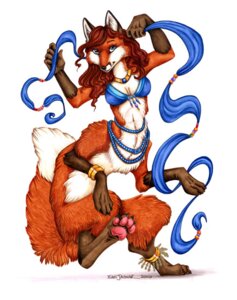 Rating: Questionable Score: 0 Tags: 2006 anklet arm_tuft belly belly_dancer black_claws black_ears blue_eyes blue_ribbon brown_paws canid canid_taur canine canine_taur claws countershading dancing dipstick_tail e621 female fox fox_taur fur gold_(metal) gold_anklet gold_jewelry gold_necklace hair inner_ear_fluff jewelry knee_tuft leg_tuft mammal mammal_taur markings necklace orange_body orange_fur pawpads pink_pawpads red_fox red_fox_taur red_hair shoulder_tuft signature simple_background solo tail tail_markings taur true_fox true_fox_taur tuft white_background white_belly xianjaguar User: bunchy7s