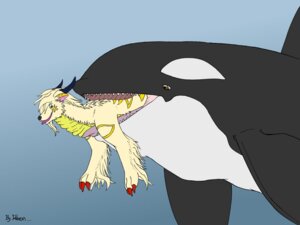 Rating: Questionable Score: 0 Tags: 2010 4:3 ambiguous_gender aquatic brown_eyes cetacean claws dolorcin dolphin duo e621 feral horn mammal oceanic_dolphin open_mouth orca sea shikaro_(character) size_difference teeth tongue tongue_out toothed_whale underwater vore water yellow_body yellow_skin User: bunchy7s