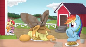 Rating: Safe Score: 0 Tags: 2013 amber_eyes apple_bloom_(mlp) applejack_(mlp) arthropod barn black_eyes blonde_hair blue_body blue_feathers blue_fur bread building clothing cloud cowboy_hat cutie_mark_crusaders_(mlp) e621 earth_pony equid equine feathered_wings feathers female feral fluffy_the_bringer_of_darkness food friendship_is_magic fur glass grass green_eyes group hair hasbro hat headgear headwear hi_res horn horse insect insect_wings lepidopteran mammal moth multicolored_hair my_little_pony mythological_creature mythological_equine mythology orange_body orange_fur otakuap outside pegasus plant plate pony purple_eyes rainbow_dash_(mlp) rainbow_hair red_hair scootaloo_(mlp) sibling_(lore) sister_(lore) sisters_(lore) sky spilled sweetie_belle_(mlp) tree two_tone_hair unicorn water what white_body white_fur wings wood yellow_body yellow_fur young young_feral User: bunchy7s