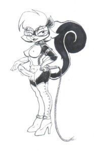 Rating: Explicit Score: 0 Tags: anthro biped breasts clothing corset dominatrix e621 erection eyewear footwear genitals glasses gynomorph high_heels intersex leather lingerie mammal mephitid nipples nude penis sabrina_(sabrina_online) sabrina_online sawblade_(artist) shoes skunk solo striped_skunk tail topwear whip User: bunchy7s
